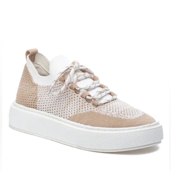 NIB J/SLIDES NYC Duchess Lace-Up Fashion Platform Sneakers White Beige Women’s 9 - Picture 11 of 11
